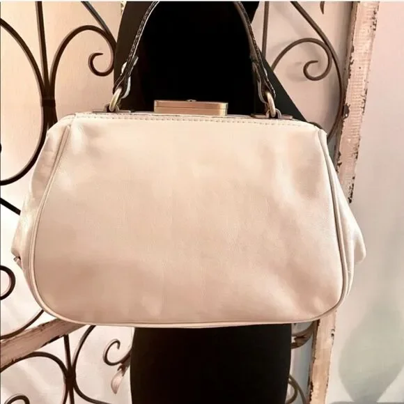 Patricia Nash Gracchi Leather Calf Hair Satchel - Picture 2 of 11